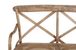 Divanetto a due posti stile Thonet finitura noce c