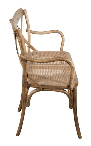 Divanetto a due posti stile Thonet finitura noce c