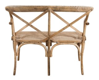 Divanetto a due posti stile Thonet finitura noce c