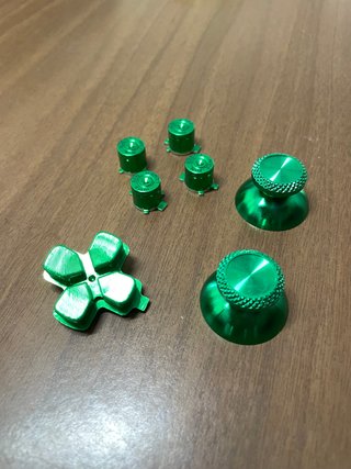 Pack Botones y Joysticks PS5 Verde Metálico