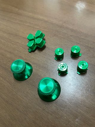 Pack Botones y Joysticks PS5 Verde Metálico