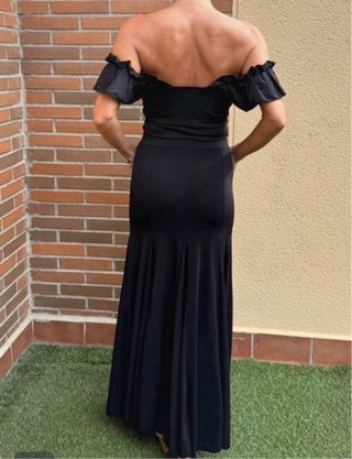 Falda flamenca ensayo negra TU