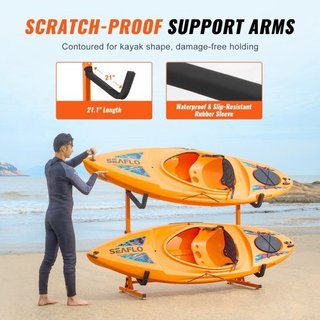 Porta Kayak Autoportante, Supporto per 2 Kayak