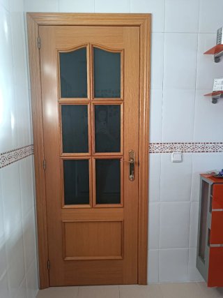 Lote 10 puertas madera roble