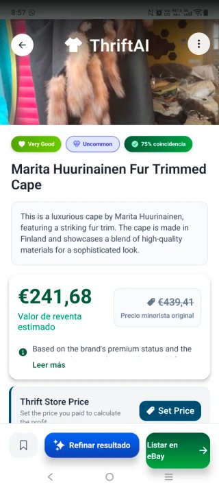 Capa Marita Huurinainen Vintage con Pelo