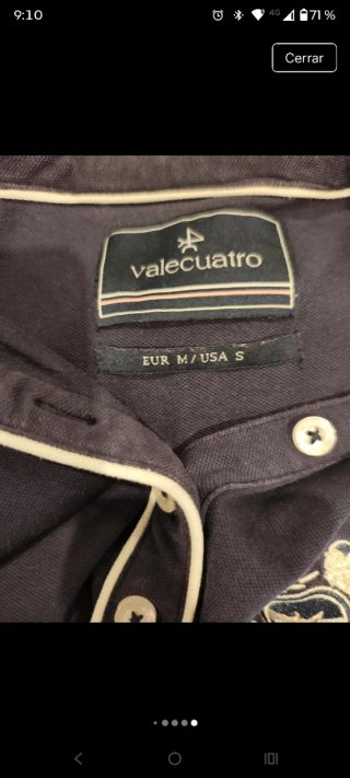 Vestido Valecuatro Azul Marino y Blanco