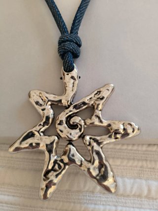 Collar Zara Cordón Estrella Plata