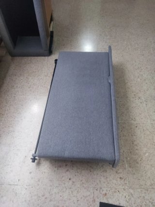 Chaise longue convertible 4 plazas gris