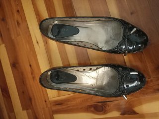 Zapatos charol negros