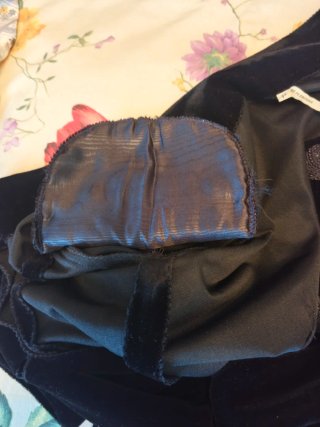 Vestido vintage terciopelo negro