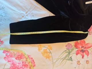 Vestido vintage terciopelo negro