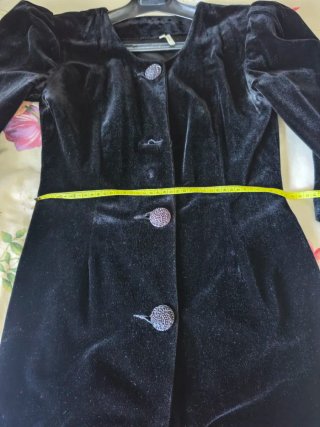 Vestido vintage terciopelo negro
