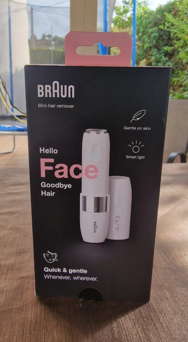 Braun mini depiladora facial FS 1000
