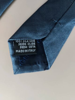 Corbata Springfield seda azul tornasolado