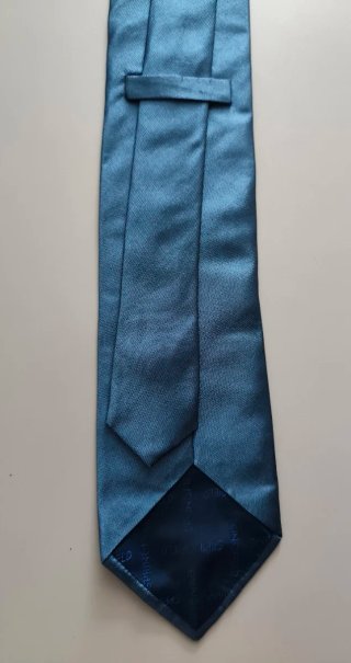 Corbata Springfield seda azul tornasolado
