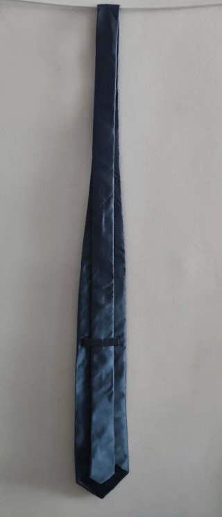 Corbata Springfield seda azul tornasolado