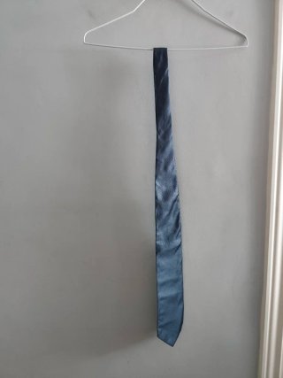 Corbata Springfield seda azul tornasolado