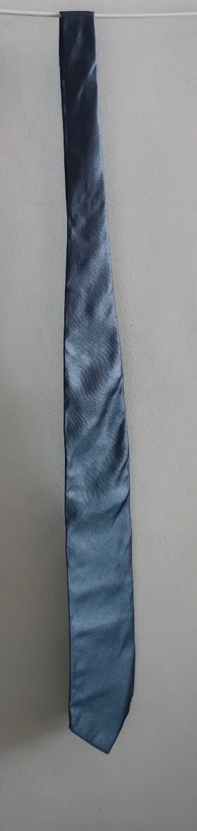 Corbata Springfield seda azul tornasolado