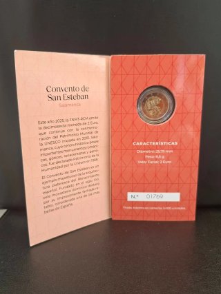 Moneda 2€ Convento San Esteban Salamanca 2025