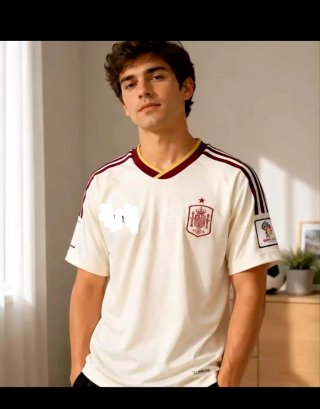 Camiseta  futbol Beige
