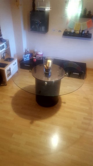 Mesa Comedor Redonda Cristal 150cm