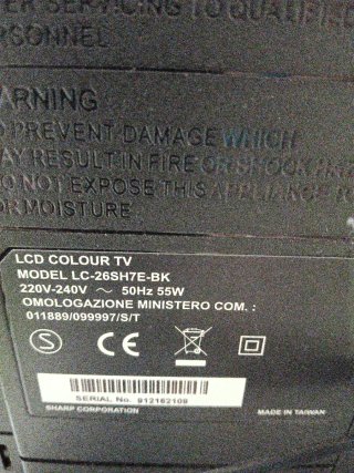 Televisor Sharp Negro