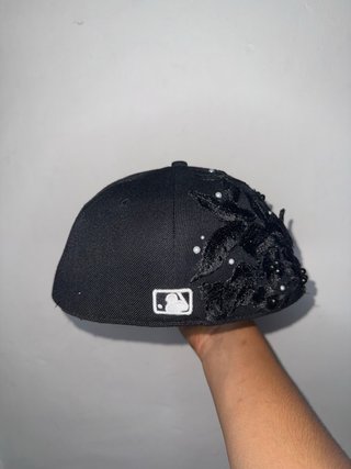 Cappello New Era Custom Nero con Fiori
