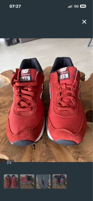 New Balance 515 Scarpe Rosse e Nere