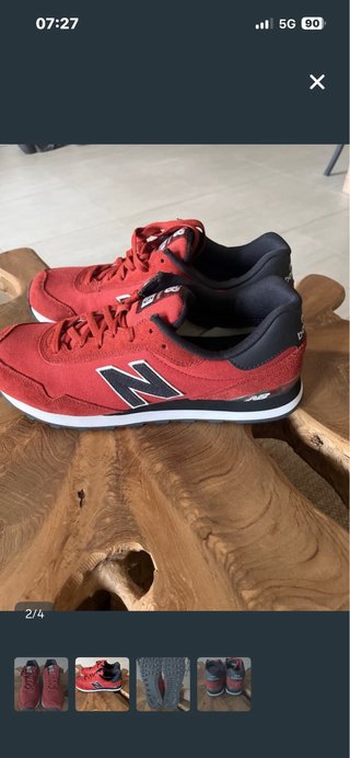 New Balance 515 Scarpe Rosse e Nere