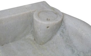 Lavandino in marmo bianco L50xP40xH15 cm · per il