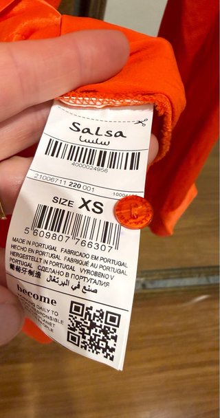 Vestido naranja Salsa