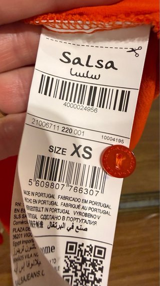 Vestido naranja Salsa