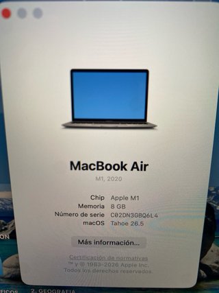 MacBook Air M1 13” (con cargador y caja original)