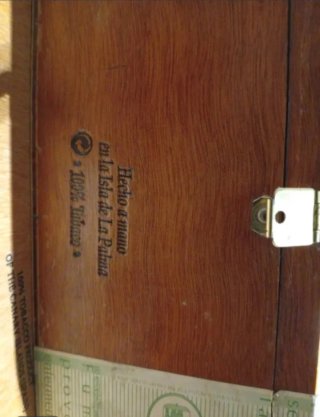 Caja antigua tabaco cubano Marques de la Palma
