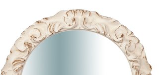 Specchiera da parete in legno finitura bianco anti