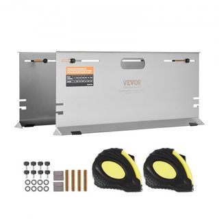 Herramienta de Alineación de Ruedas, Juego de 2 Placas de Alineación, Herramienta de Medición de Ángulo de Toe de Acero Inoxidable, 4 Varillas de Alineación y Ranuras Magnéticas, Incluye Cintas de...
