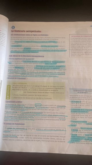 Literatura Universal, 1 Bachillerato