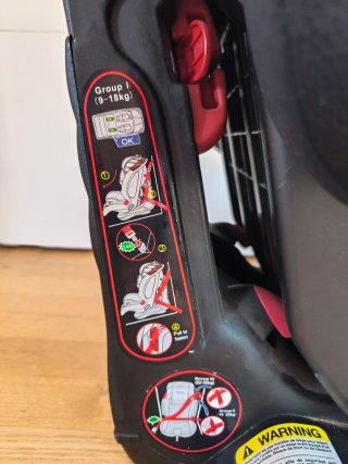 Silla coche bebé niño Thunder Be Cool Grupo 1,2,3