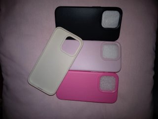 Fundas iPhone 15 Pro (Negra, Rosa,fucsia, Beige)