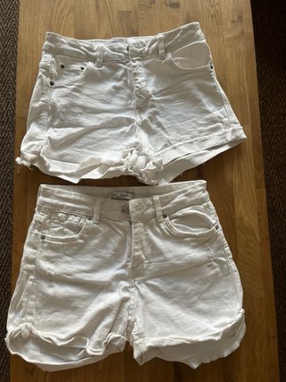 Pantalones cortos blancos Zara