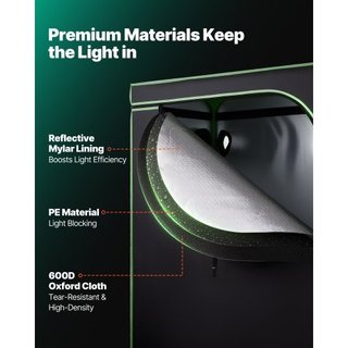 Grow Box Indoor, 120 x 60 x 180 cm, 600D Alta Rifl