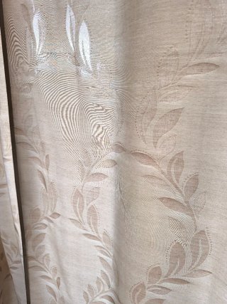 Cortinas Beige Florales