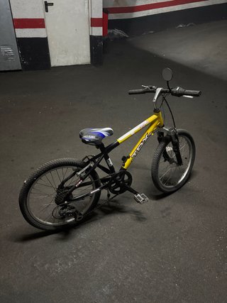 Bicicleta infantil amarilla 20 pulgadas