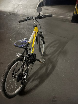 Bicicleta infantil amarilla 20 pulgadas
