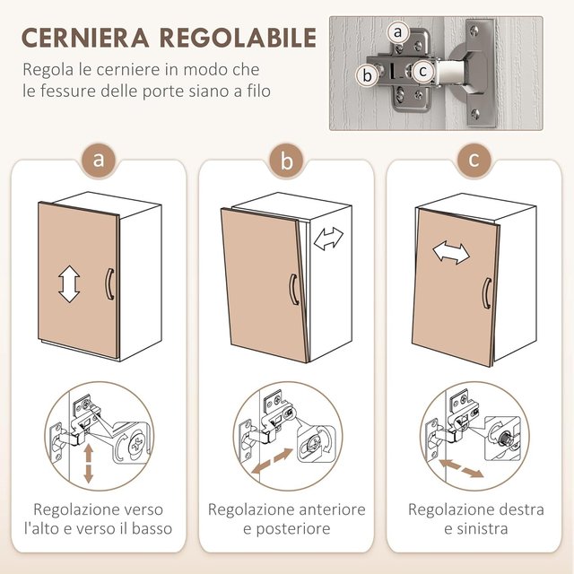 Credenza de Cocina Con 3 Estantes Abiertos, 3 Cajones Y 2 Armarios, Mueble Despensa Estrecho de Madera, para Sala de Estar, Comedor, 101X39X180.5 Cm, Blanco