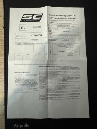 Escape SC Project Yamaha MT07 2013-2016