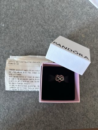 Charm Pandora Corazón Infinito Rosa