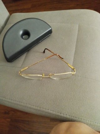 Gafas Vintage YSL Hombre Oro y Marrón