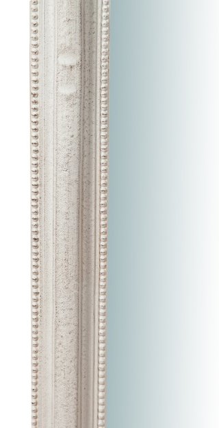 Specchiera da parete in legno finitura bianco anti