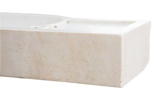 LAVABO IN MARMO BIANCO L133XPR18XH43 CM · per il b